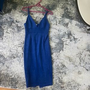 Lulus - Blue midi dress, size Small